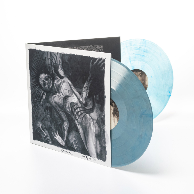 Xasthur - All Reflections Drained Vinyl 2-LP Gatefold  |  Silver/Blue Marble