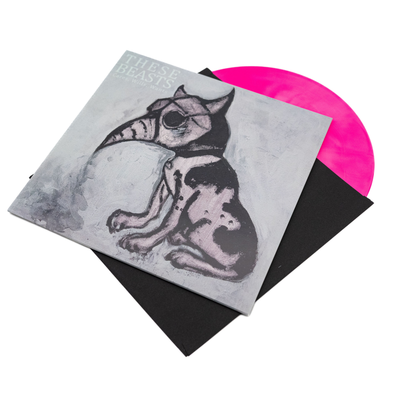 These Beasts - Cares, Wills, Wants Vinyl LP  |  Clear/Pink Marble