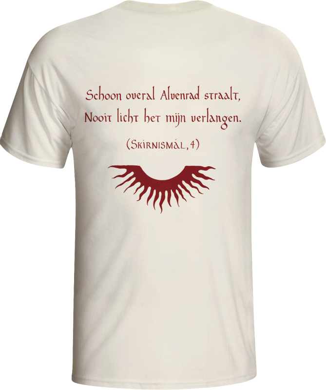 Alvenrad - Heer T-Shirt  |  L  |  white