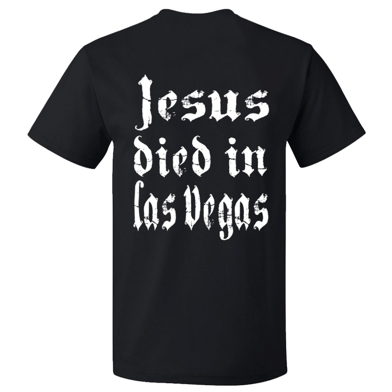 Spiritual Front - Jesus Died In Las Vegas T-Shirt  |  S  |  black