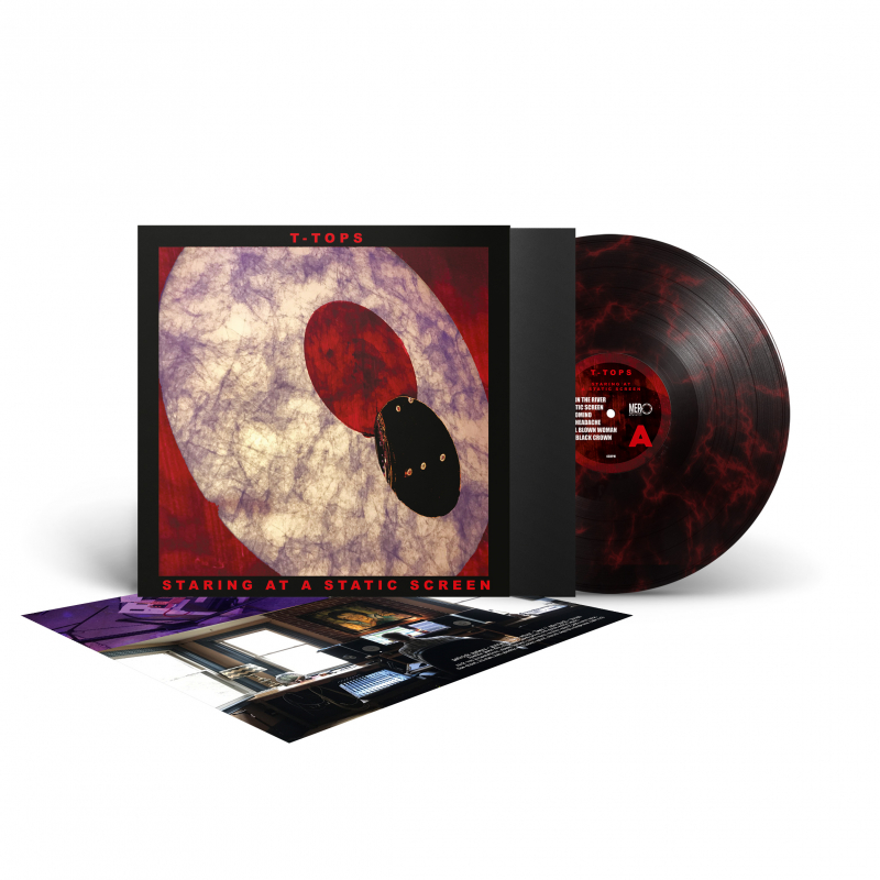 T-Tops - Staring At A Static Screen Vinyl LP  |  Red/Black Marble