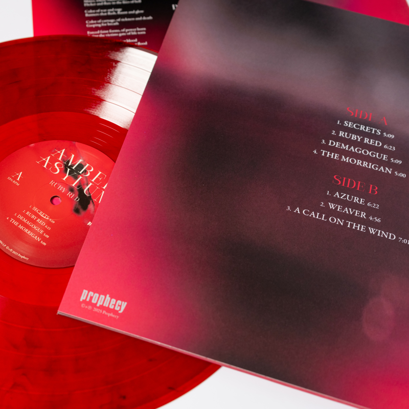 Amber Asylum - Ruby Red Vinyl LP  |  Red Transparent