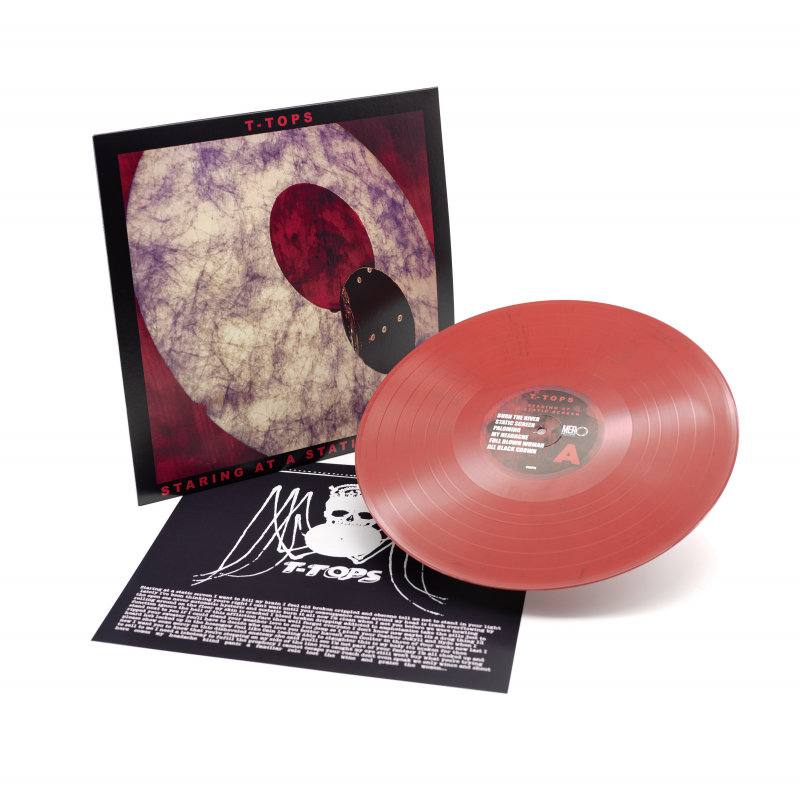 T-Tops - Staring At A Static Screen Vinyl LP  |  Red/Black Marble