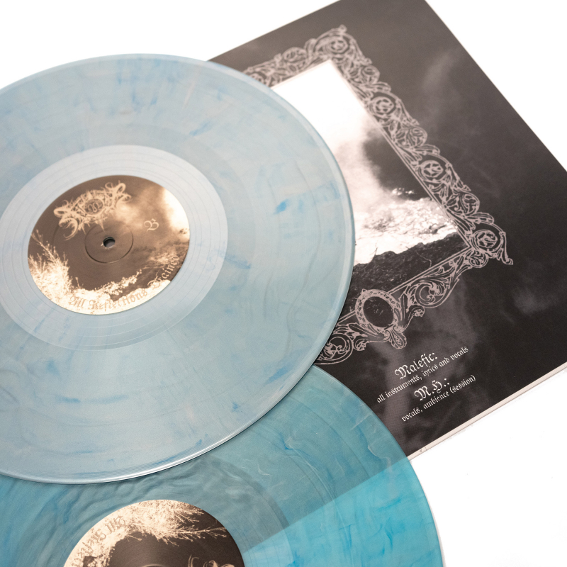 Xasthur - All Reflections Drained Vinyl 2-LP Gatefold  |  Silver/Blue Marble