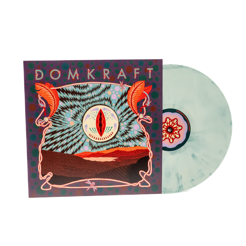 Domkraft - Domkraft Vinyl LP  |  White/Blue Marble