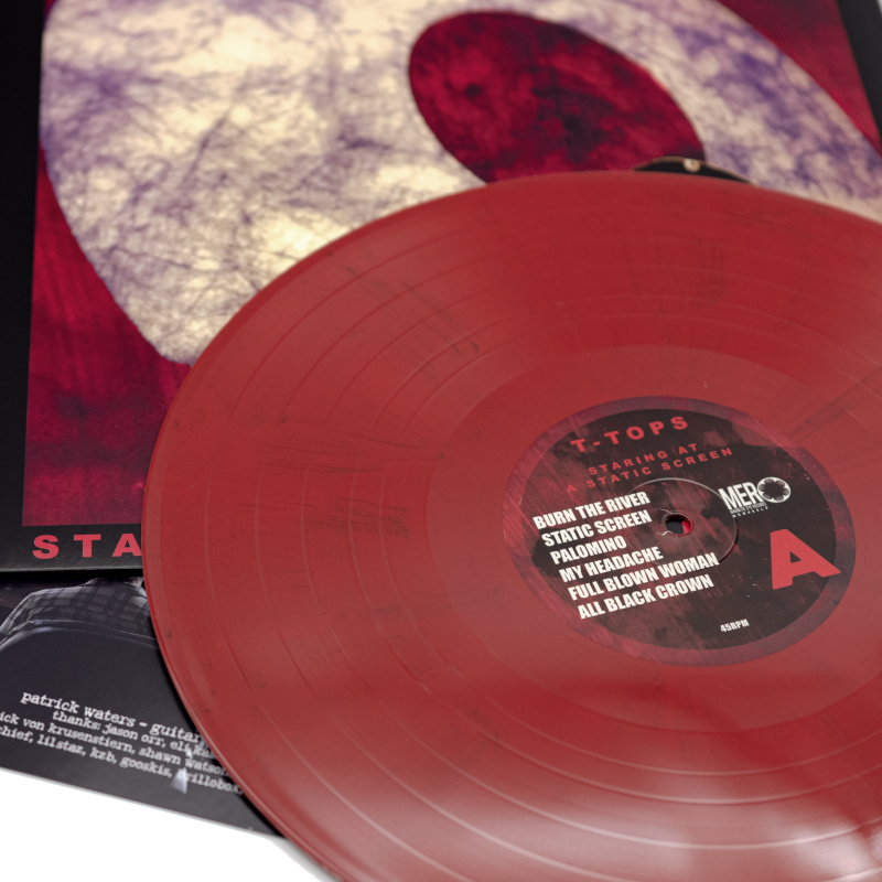 T-Tops - Staring At A Static Screen Vinyl LP  |  Red/Black Marble