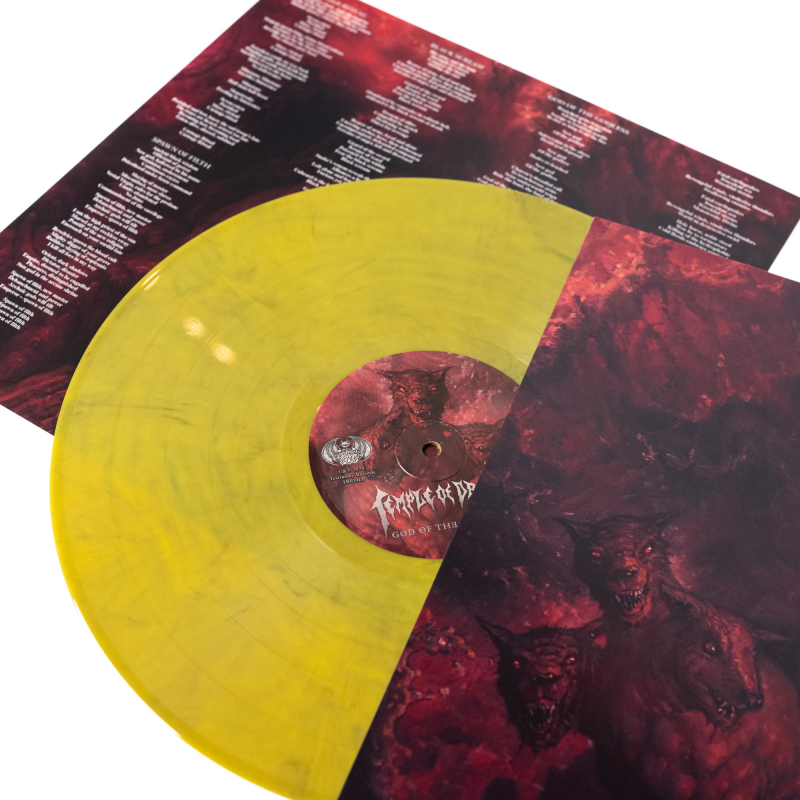 Temple Of Dread - God Of The Godless Vinyl LP  |  Clear/Yellow/Black Marble